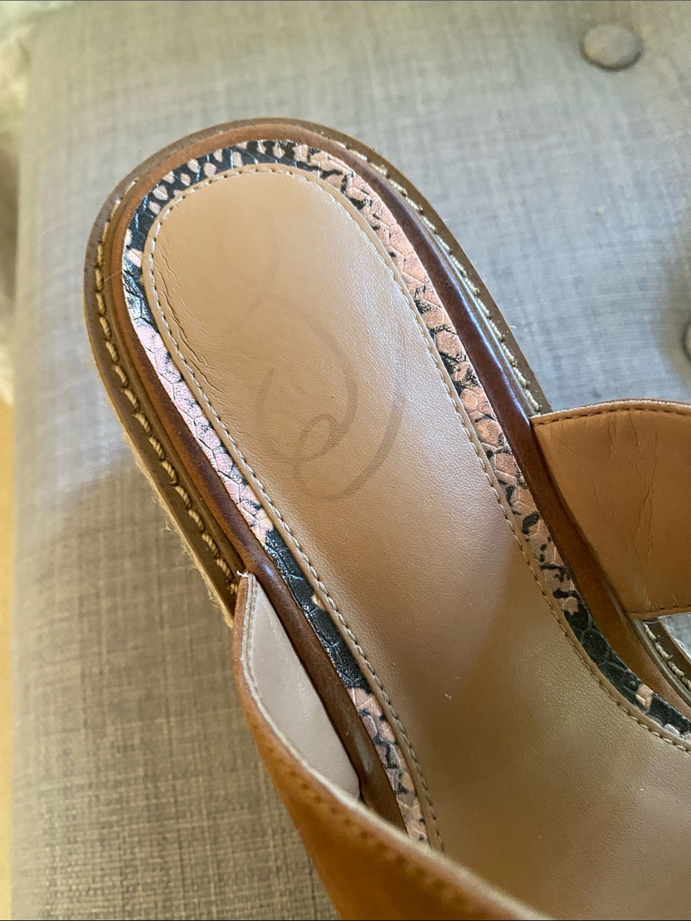 Sam Edelman Women’s Suede Double-Strap Slide Sandals in Tan - Picture 2 of 7